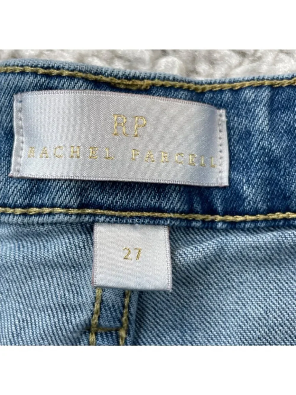 Rachel Parcell High Rise Girlfriend Destroy Distressed Jean Womens 27